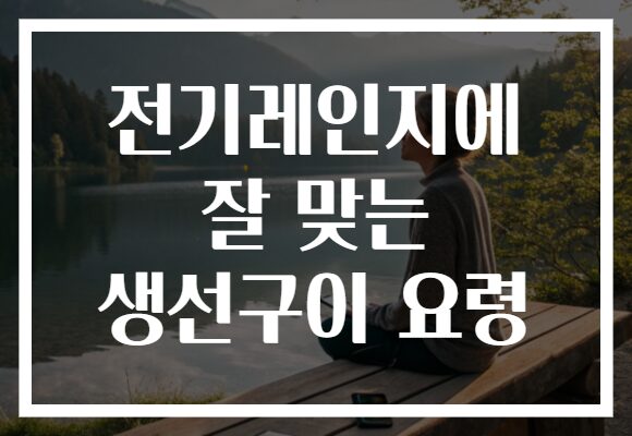전기레인지에 잘 맞는 생선구이 요령