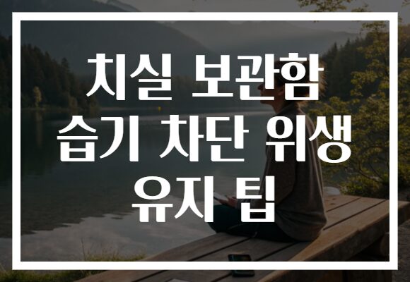 치실 보관함 습기 차단 위생 유지 팁