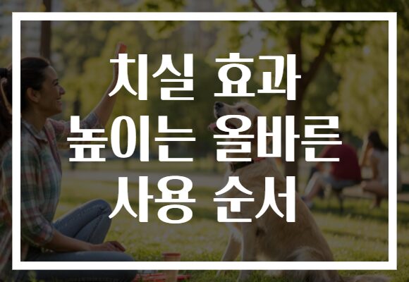 치실 효과 높이는 올바른 사용 순서