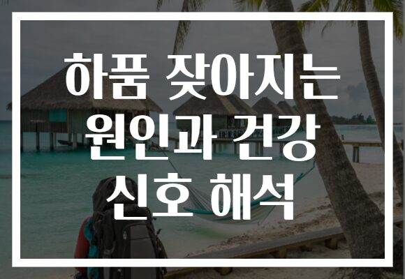 하품 잦아지는 원인과 건강 신호 해석