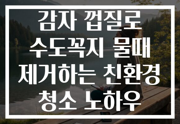 감자 껍질로 수도꼭지 물때 제거하는 친환경 청소 노하우
