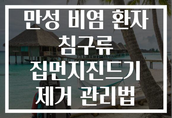 만성 비염 환자 침구류 집먼지진드기 제거 관리법