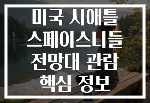 미국 시애틀 스페이스니들 전망대 관람 핵심 정보