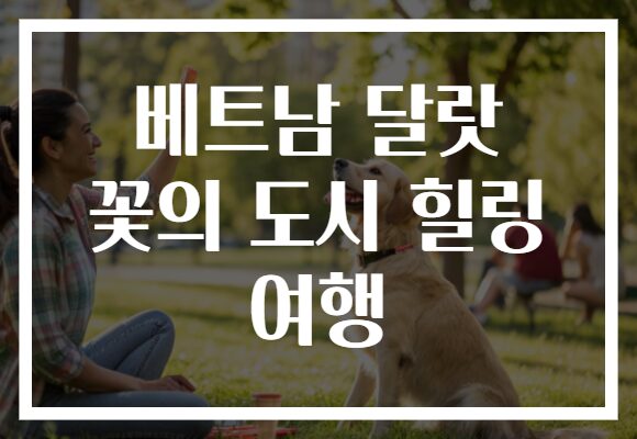 베트남 달랏 꽃의 도시 힐링 여행