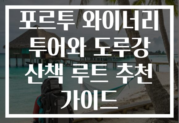 포르투 와이너리 투어와 도루강 산책 루트 추천 가이드