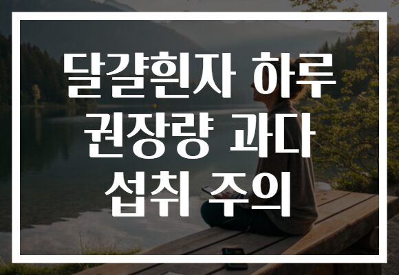 달걀흰자 하루 권장량 과다 섭취 주의
