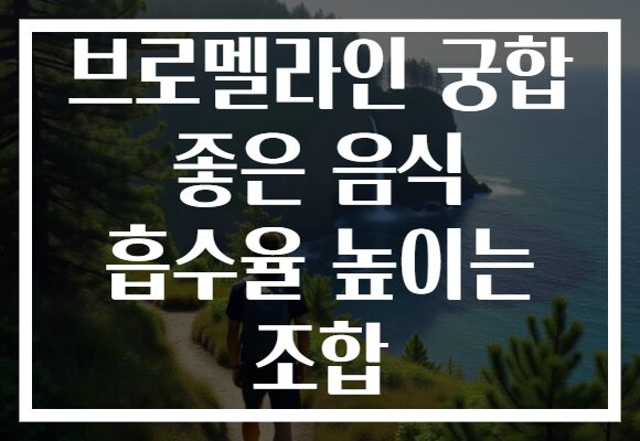 브로멜라인 궁합 좋은 음식 흡수율 높이는 조합