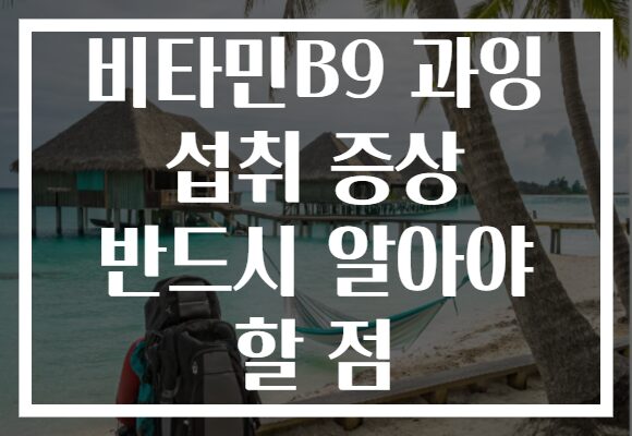 비타민B9 과잉 섭취 증상 반드시 알아야 할 점