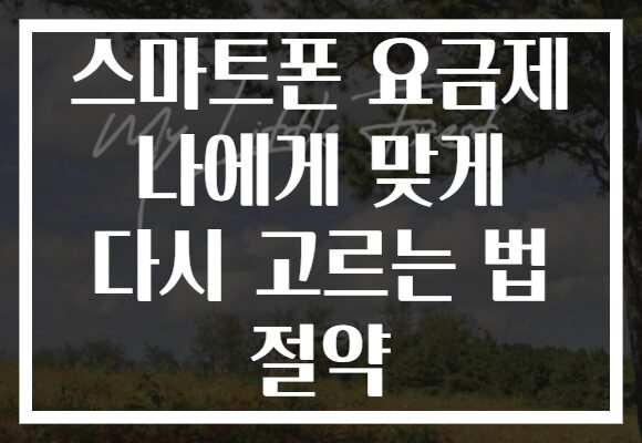 스마트폰 요금제 나에게 맞게 다시 고르는 법 절약
