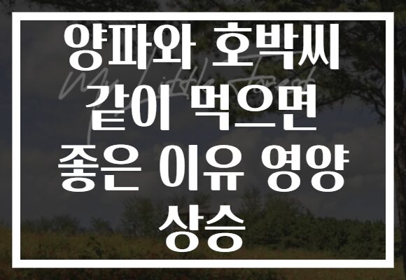 양파와 호박씨 같이 먹으면 좋은 이유 영양 상승