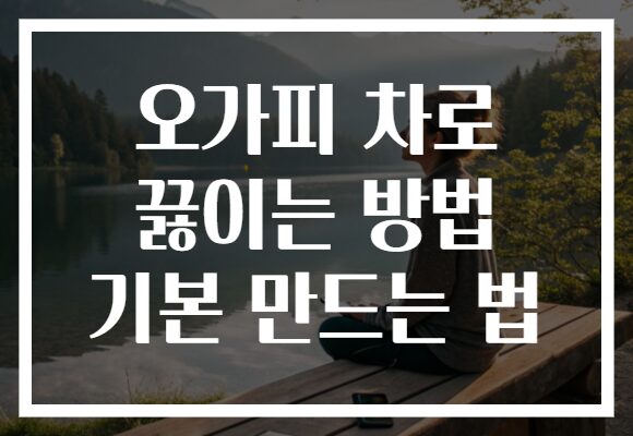오가피 차로 끓이는 방법 기본 만드는 법
