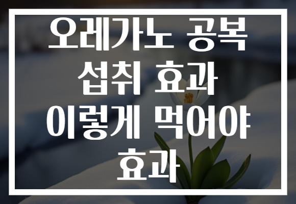 오레가노 공복 섭취 효과 이렇게 먹어야 효과