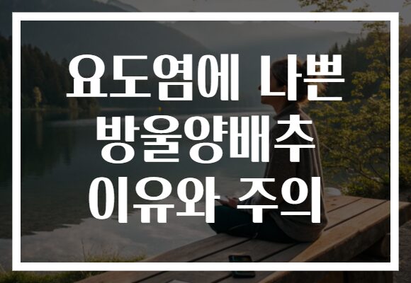 요도염에 나쁜 방울양배추 이유와 주의
