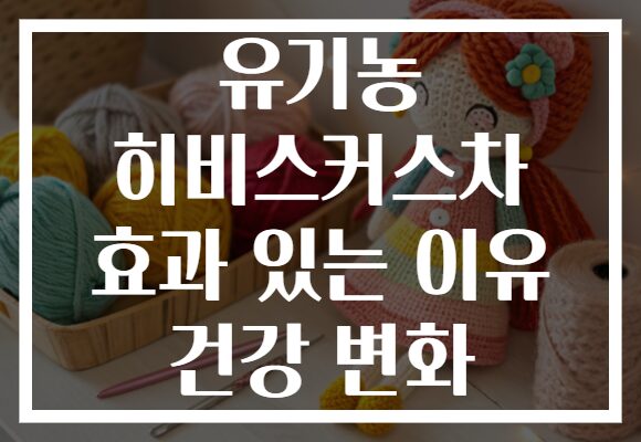 유기농 히비스커스차 효과 있는 이유 건강 변화