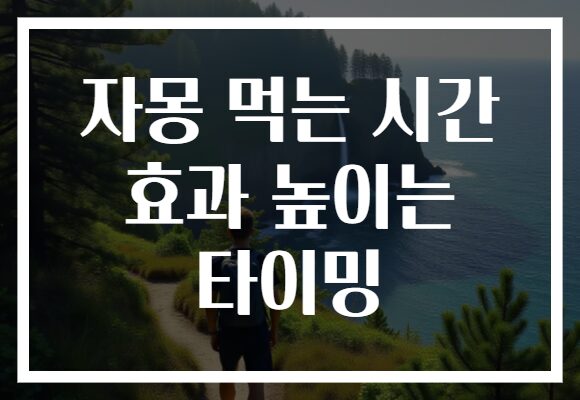 자몽 먹는 시간 효과 높이는 타이밍