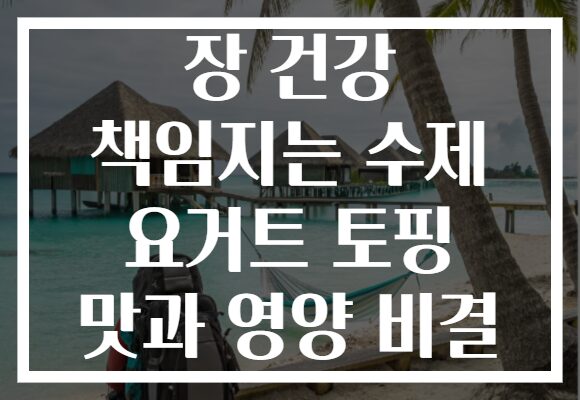장 건강 책임지는 수제 요거트 토핑 맛과 영양 비결