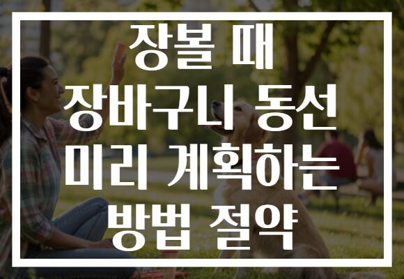 장볼 때 장바구니 동선 미리 계획하는 방법 절약