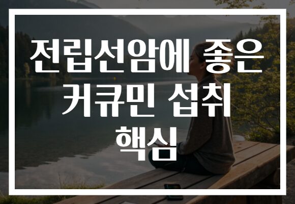 전립선암에 좋은 커큐민 섭취 핵심