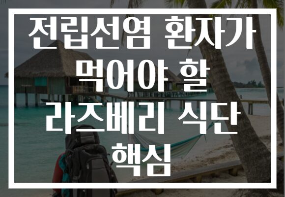 전립선염 환자가 먹어야 할 라즈베리 식단 핵심