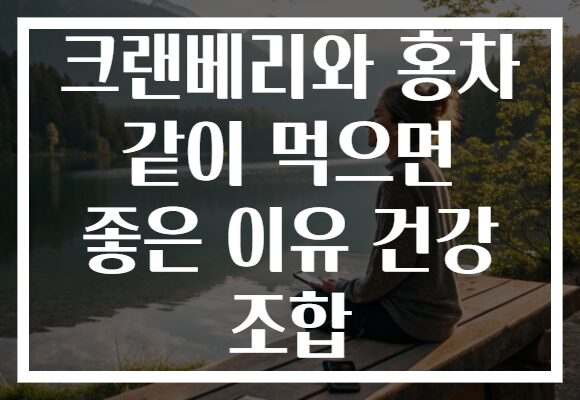 크랜베리와 홍차 같이 먹으면 좋은 이유 건강 조합