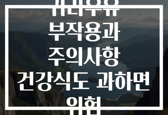 귀리우유 부작용과 주의사항 건강식도 과하면 위험