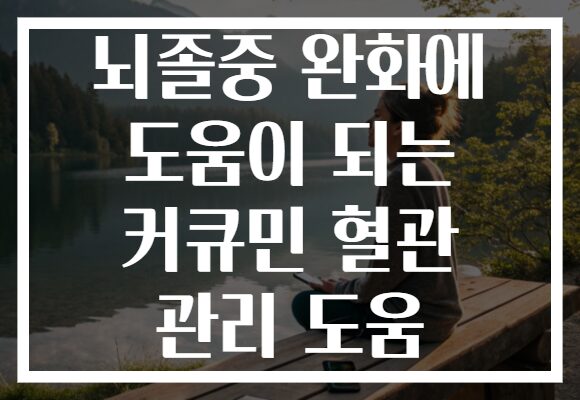 뇌졸중 완화에 도움이 되는 커큐민 혈관 관리 도움
