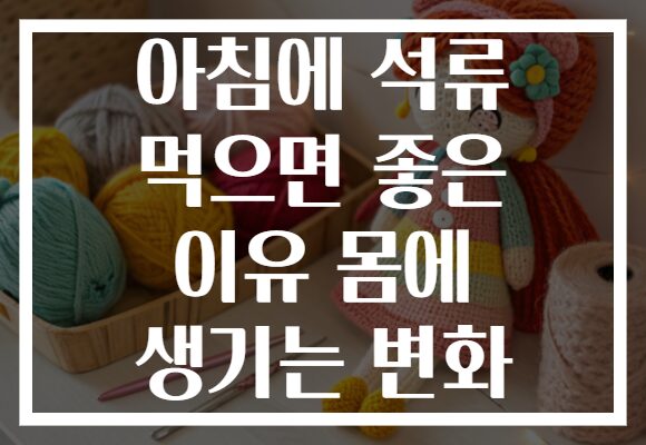 아침에 석류 먹으면 좋은 이유 몸에 생기는 변화