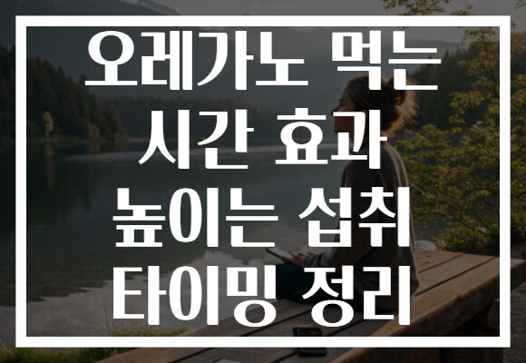 오레가노 먹는 시간 효과 높이는 섭취 타이밍 정리
