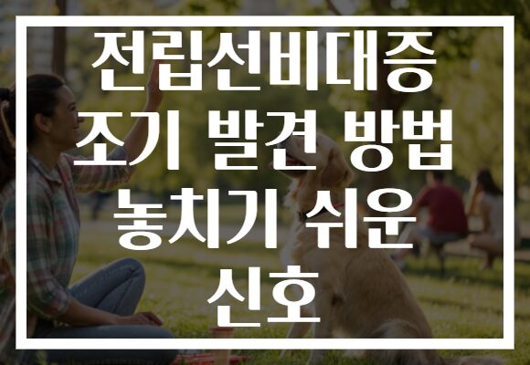전립선비대증 조기 발견 방법 놓치기 쉬운 신호