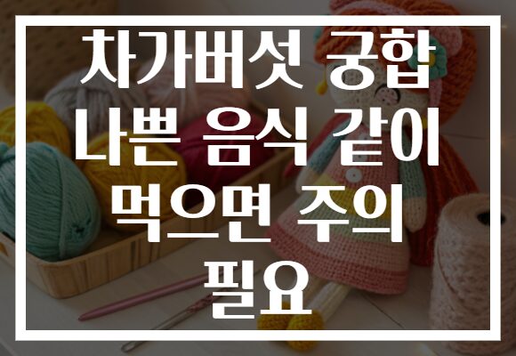 차가버섯 궁합 나쁜 음식 같이 먹으면 주의 필요