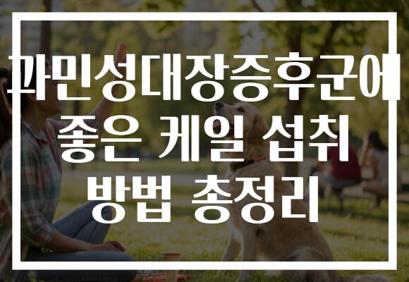 과민성대장증후군에 좋은 케일 섭취 방법 총정리