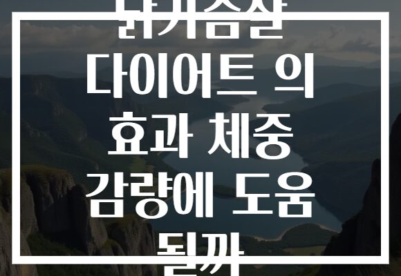 닭가슴살 다이어트 의 효과 체중 감량에 도움 될까