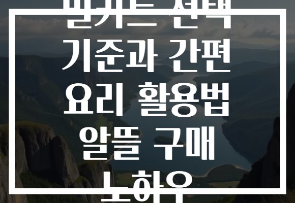 밀키트 선택 기준과 간편 요리 활용법 알뜰 구매 노하우