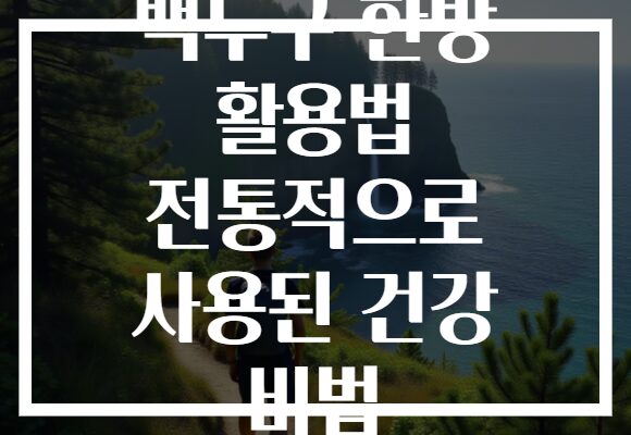 백두구 한방 활용법 전통적으로 사용된 건강 비법