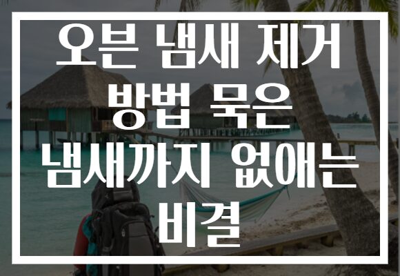 오븐 냄새 제거 방법 묵은 냄새까지 없애는 비결