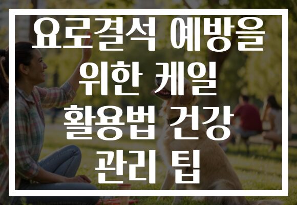 요로결석 예방을 위한 케일 활용법 건강 관리 팁