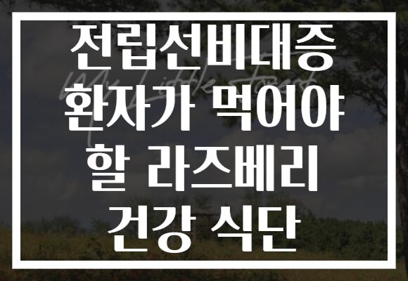 전립선비대증 환자가 먹어야 할 라즈베리 건강 식단