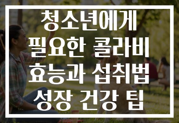 청소년에게 필요한 콜라비 효능과 섭취법 성장 건강 팁