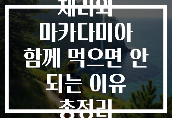 체리와 마카다미아 함께 먹으면 안 되는 이유 총정리