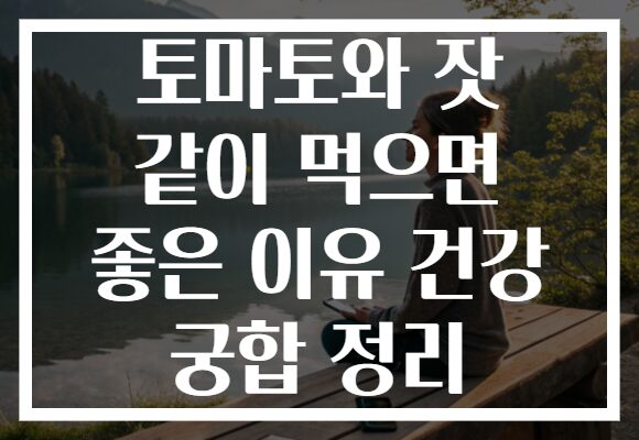 토마토와 잣 같이 먹으면 좋은 이유 건강 궁합 정리