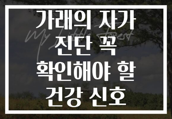 가래의 자가 진단 꼭 확인해야 할 건강 신호