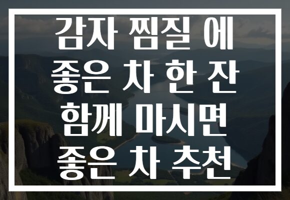 감자 찜질 에 좋은 차 한 잔 함께 마시면 좋은 차 추천