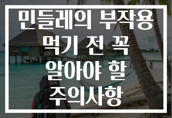 민들레의 부작용 먹기 전 꼭 알아야 할 주의사항