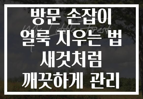 방문 손잡이 얼룩 지우는 법 새것처럼 깨끗하게 관리