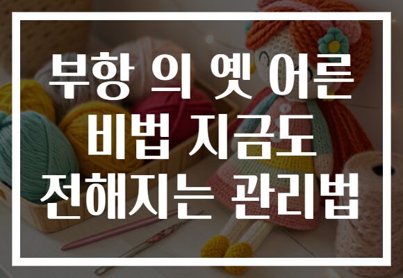 부항 의 옛 어른 비법 지금도 전해지는 관리법