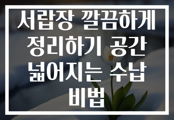 서랍장 깔끔하게 정리하기 공간 넓어지는 수납 비법