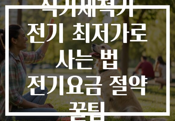 식기세척기 전기 최저가로 사는 법 전기요금 절약 꿀팁
