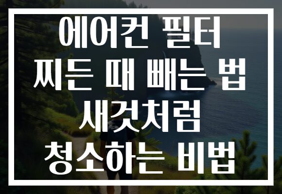 에어컨 필터 찌든 때 빼는 법 새것처럼 청소하는 비법