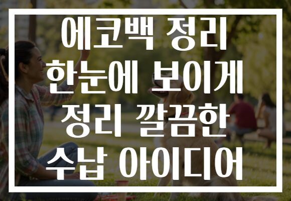에코백 정리 한눈에 보이게 정리 깔끔한 수납 아이디어