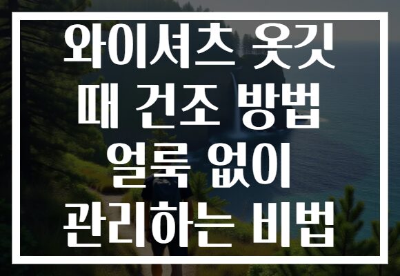와이셔츠 옷깃 때 건조 방법 얼룩 없이 관리하는 비법